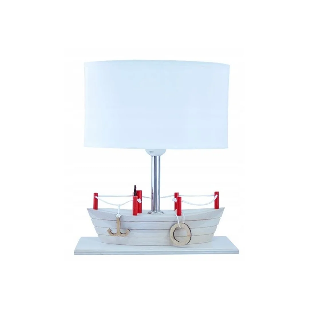 Lampa stołowa Statek biały — zdjęcie 4