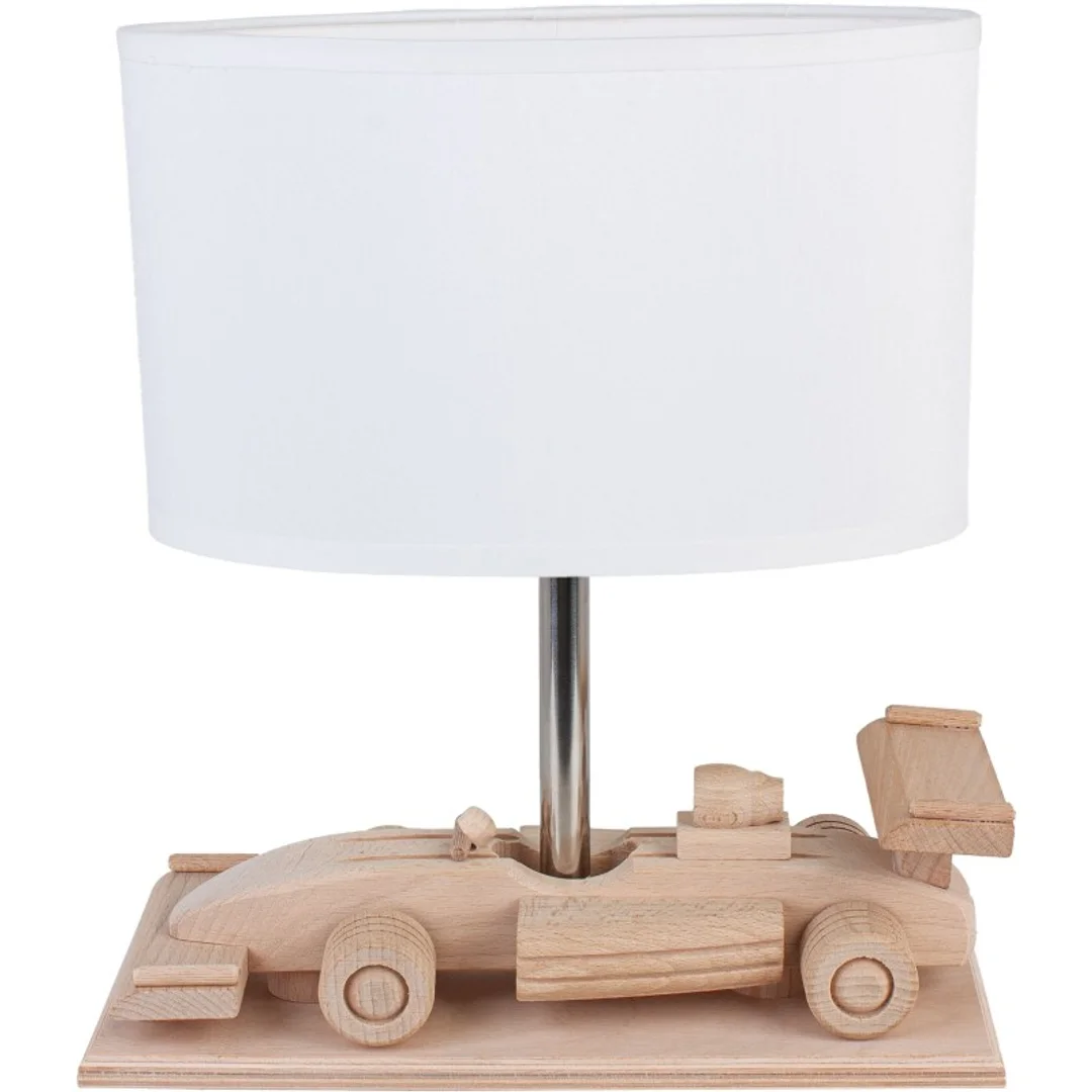 Lampa stołowa Wyścigówka biała — zdjęcie 3