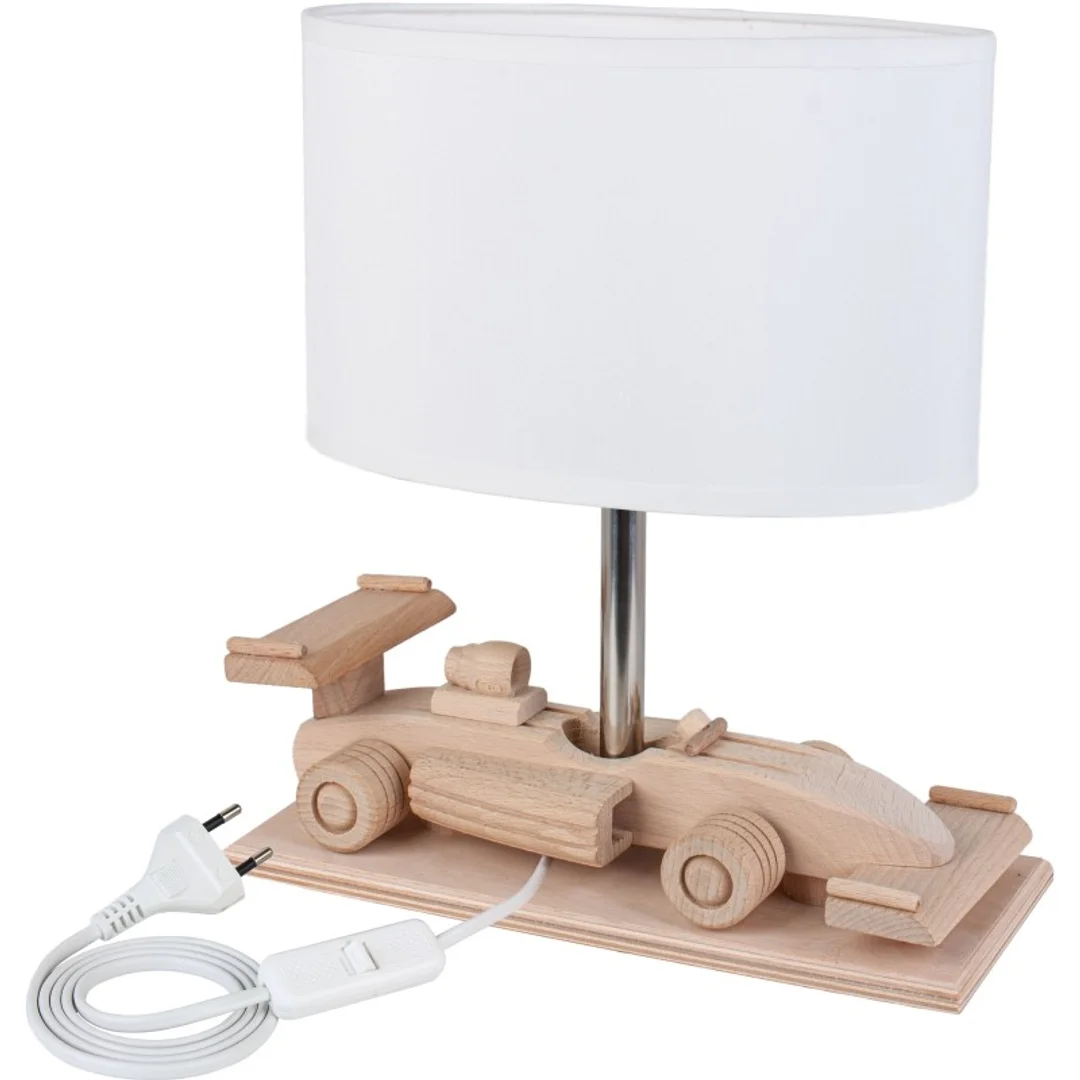 Lampa stołowa Wyścigówka biała — zdjęcie 5