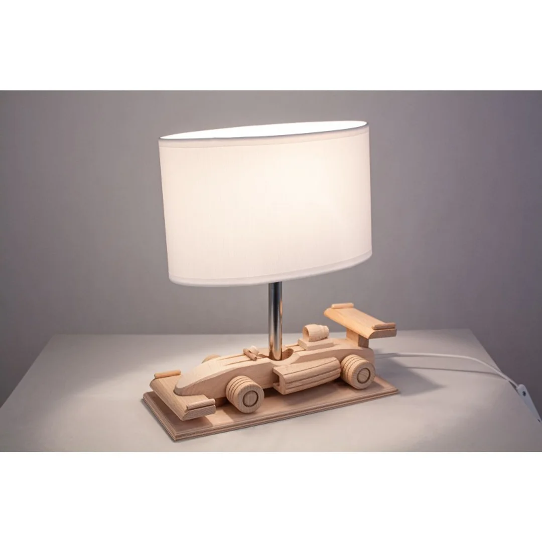 Lampa stołowa Wyścigówka biała — zdjęcie 6