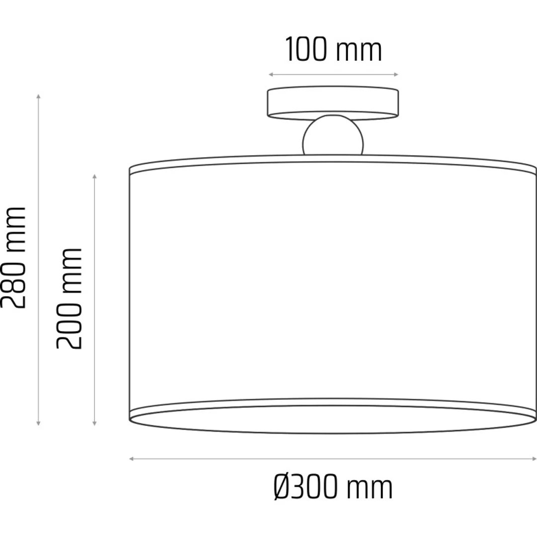 Lampa sufitowa Bolla fi30 butelkowa zieleń — zdjęcie 4