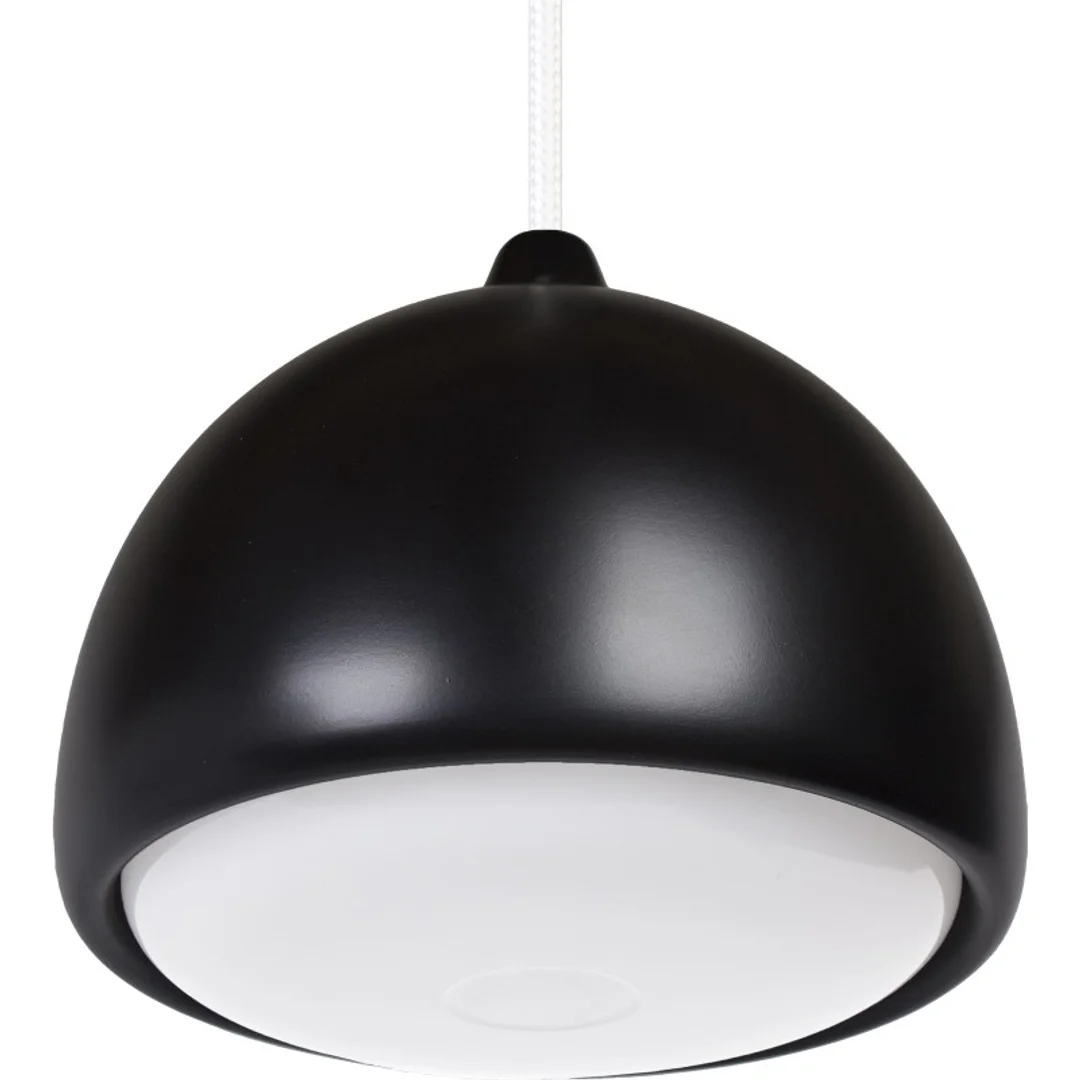 Lampa wisząca ACORN I czarna - biały przewód — zdjęcie 2
