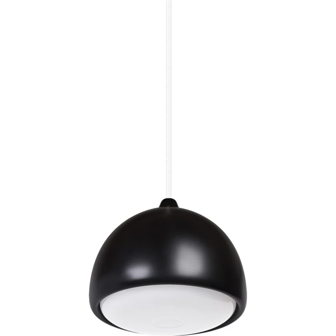 Lampa wisząca ACORN I czarna - biały przewód — zdjęcie 3