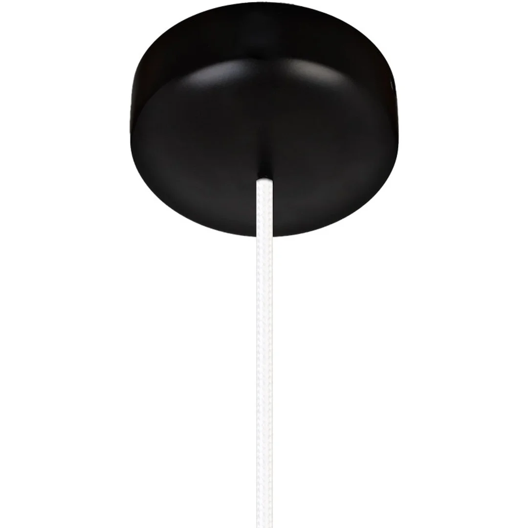 Lampa wisząca ACORN I czarna - biały przewód — zdjęcie 5