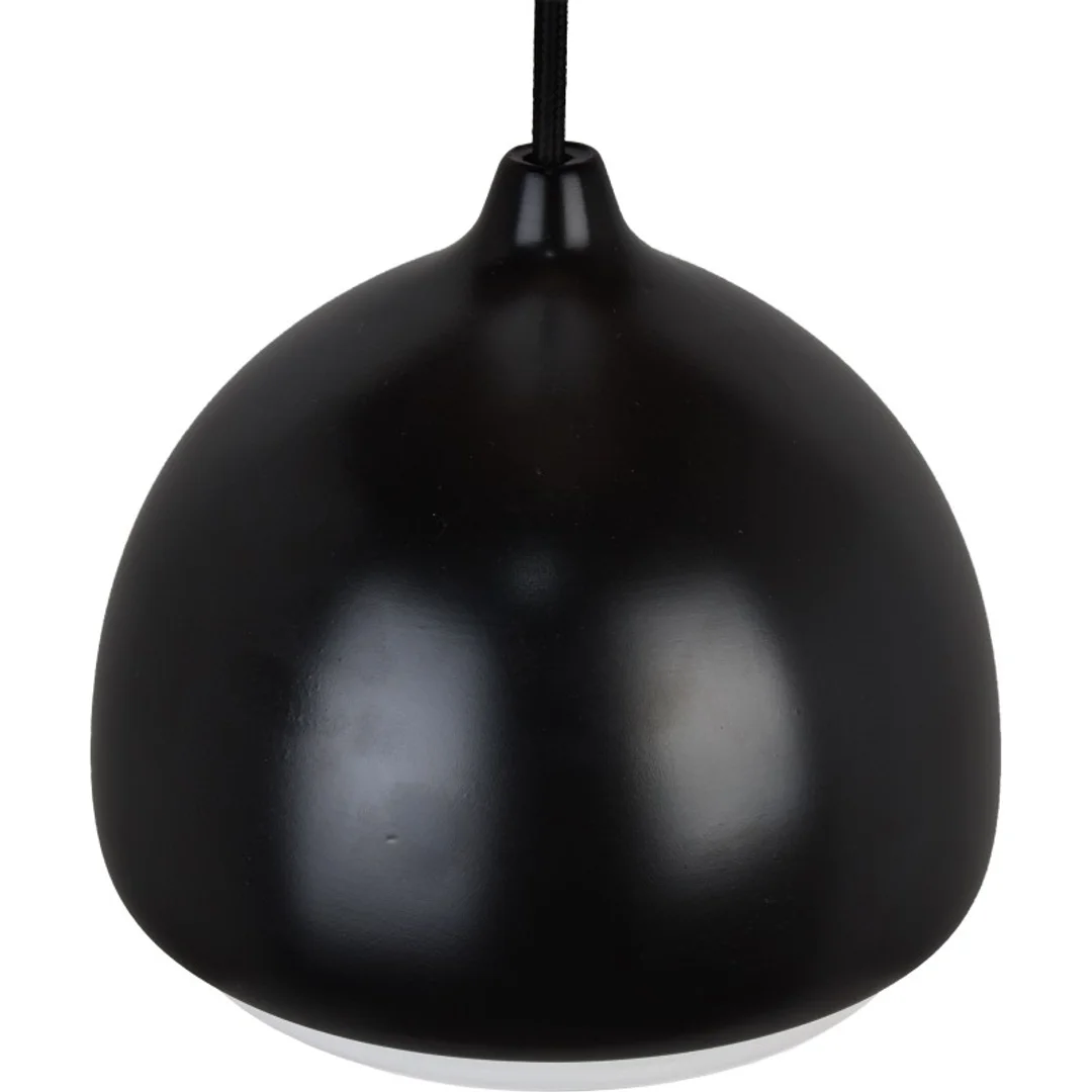 Lampa wisząca ACORN I czarna - czarny przewód — zdjęcie 5