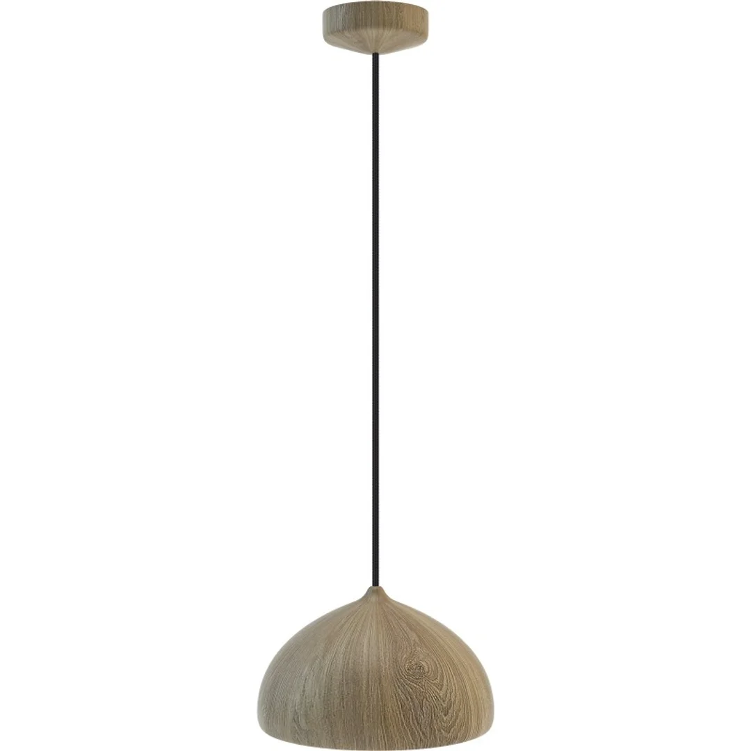 Lampa wisząca ACORN I dąb - czarny przewód — zdjęcie 2