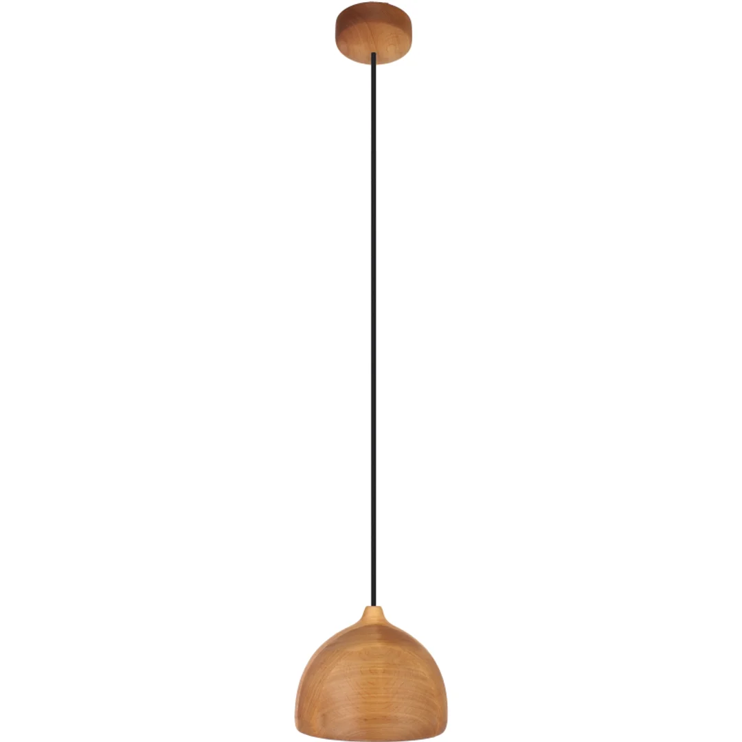 Lampa wisząca ACORN I olcha - czarny przewód — zdjęcie 3