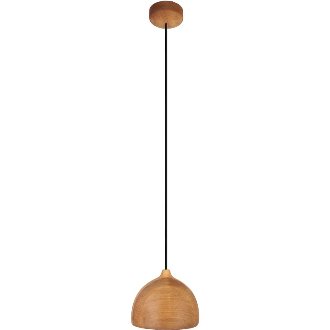 Lampa wisząca ACORN I olcha - czarny przewód — zdjęcie 4