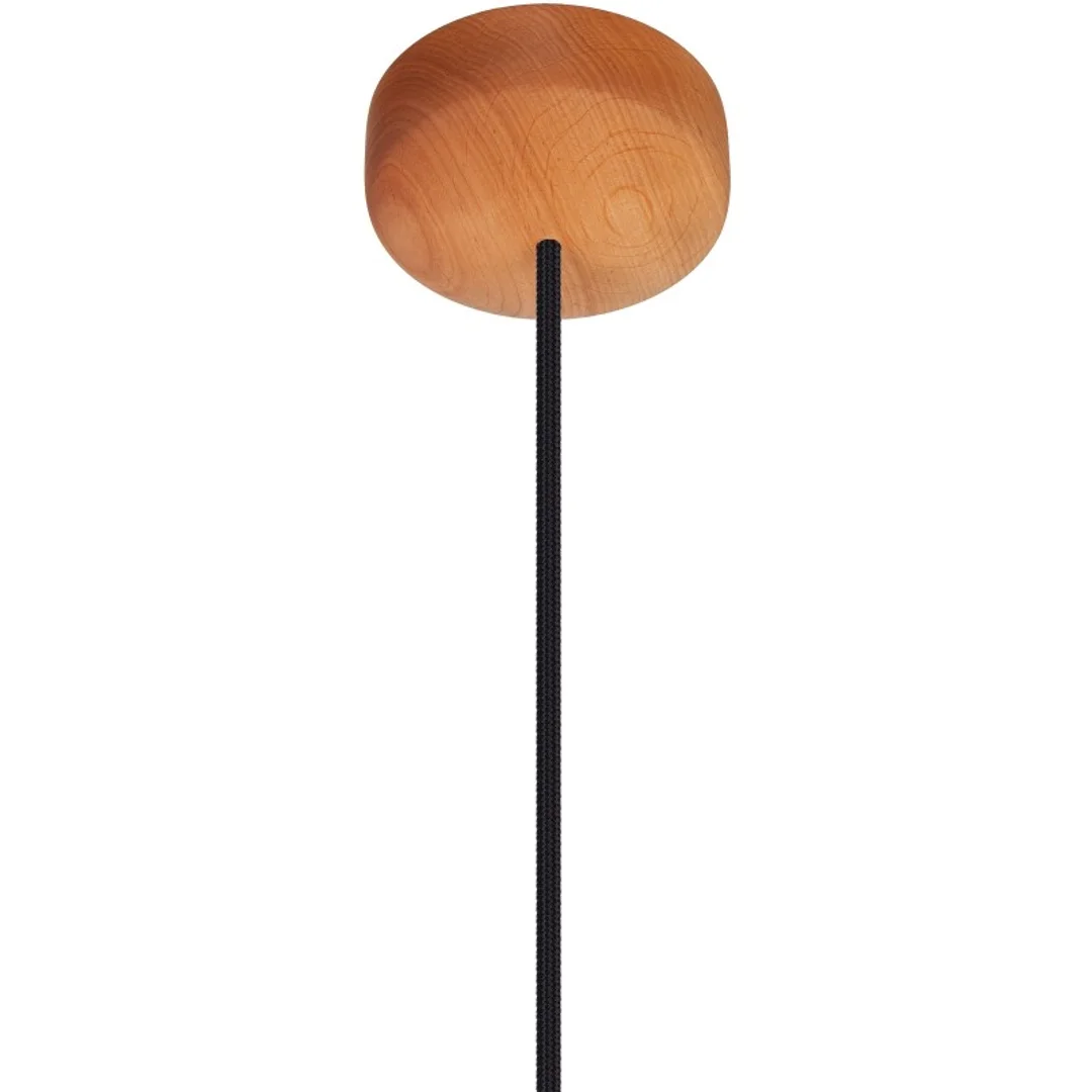 Lampa wisząca ACORN I olcha - czarny przewód — zdjęcie 5