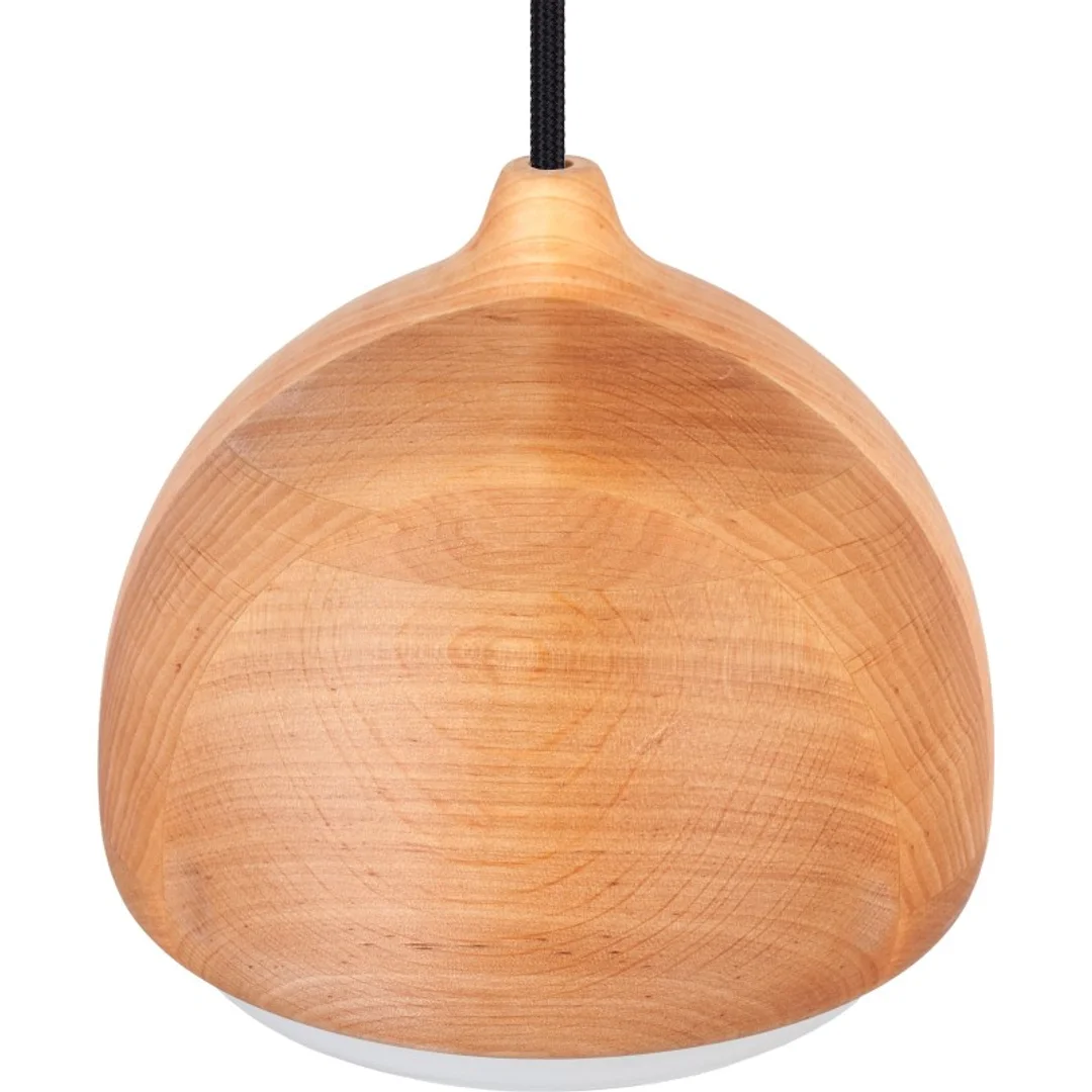 Lampa wisząca ACORN I olcha - czarny przewód — zdjęcie 7