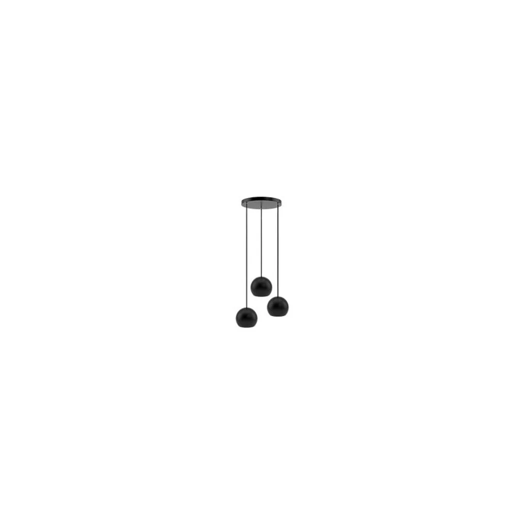 Lampa wisząca BALLI 3 pł (plafon) czarna — zdjęcie 5