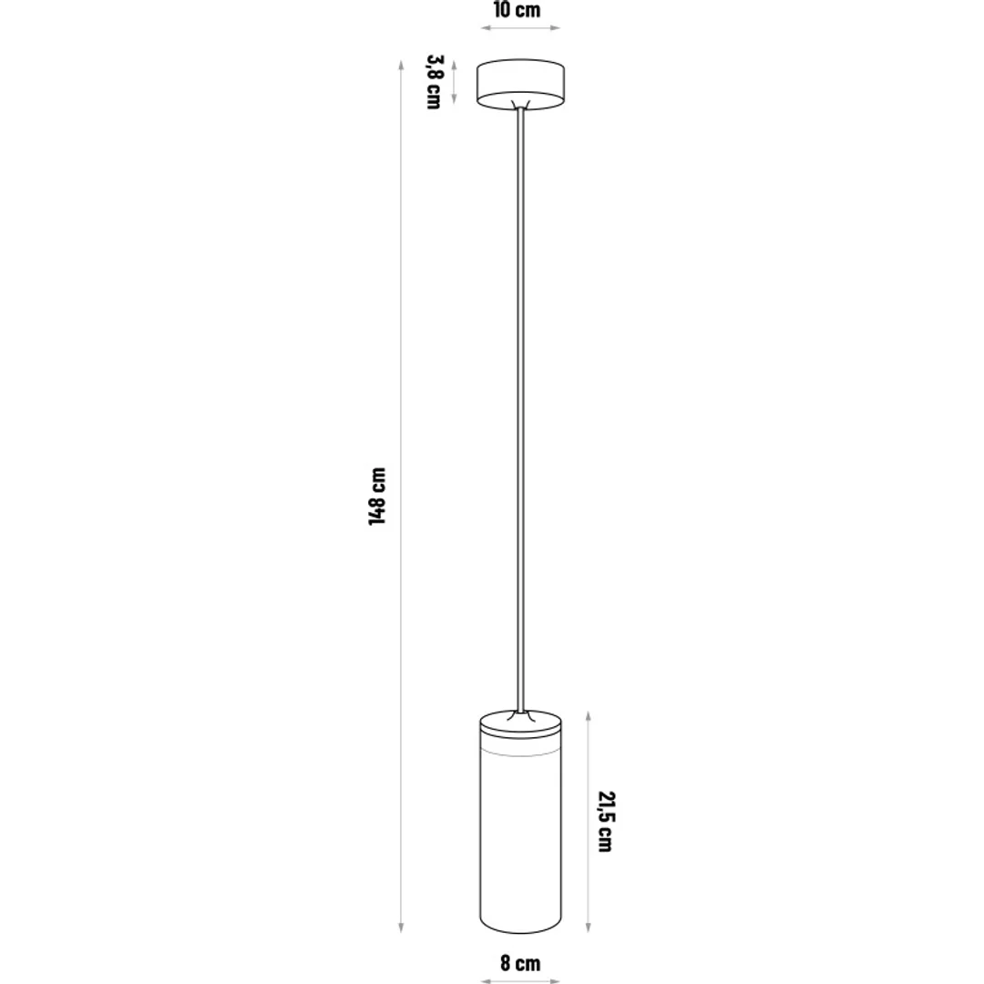 Lampa wisząca BARREL-1 - biały — zdjęcie 5