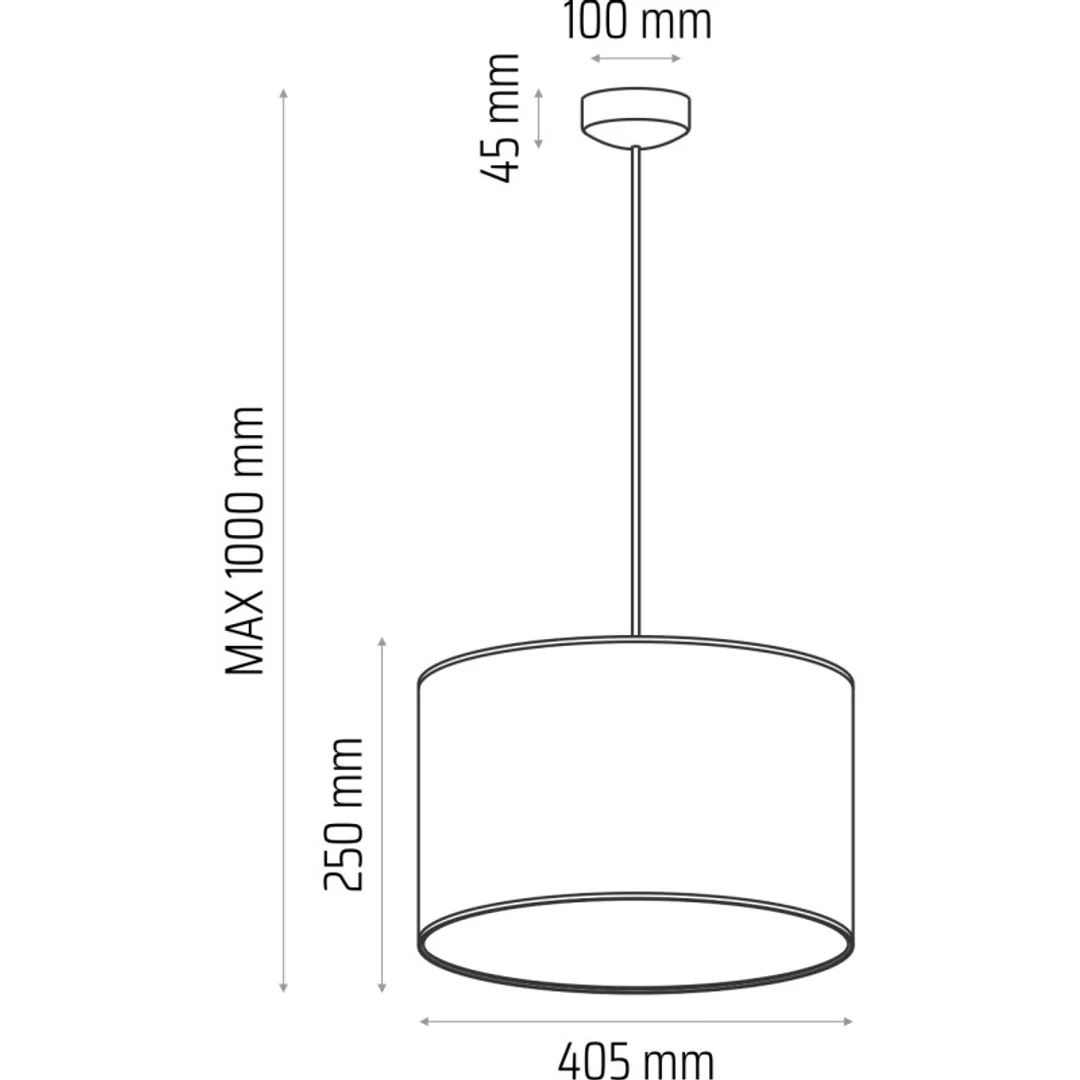 Lampa wisząca CLASSIC fi 40 pudrowy róż — zdjęcie 4