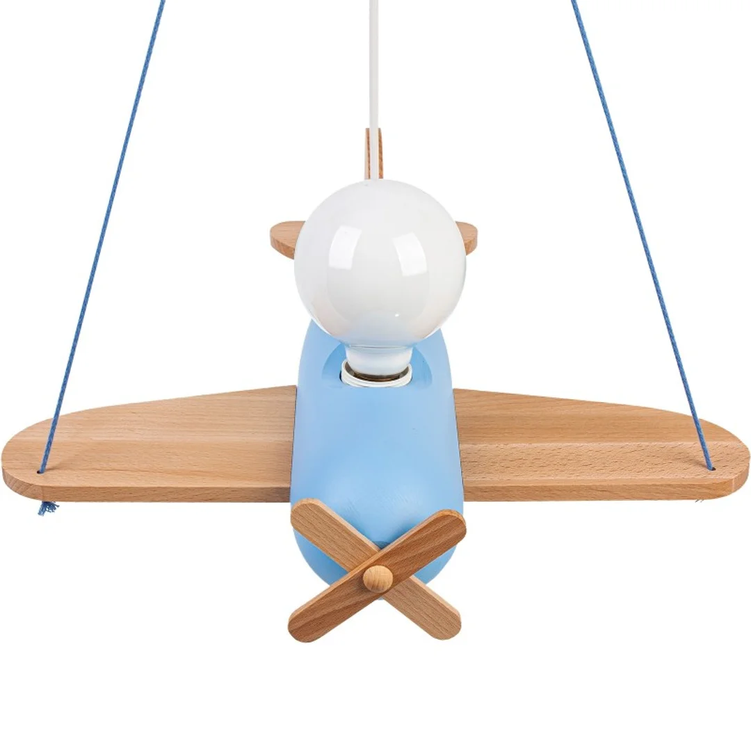Lampa wisząca Clipper naturalno-błękitny — zdjęcie 2