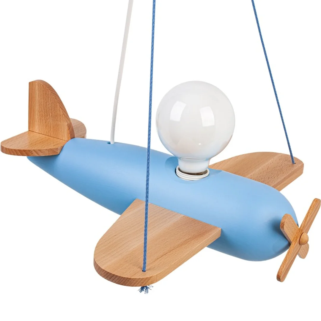 Lampa wisząca Clipper naturalno-błękitny — zdjęcie 3