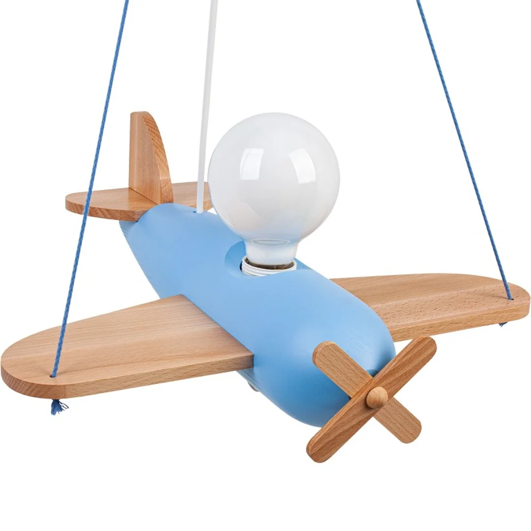 Lampa wisząca Clipper naturalno-błękitny — zdjęcie 4