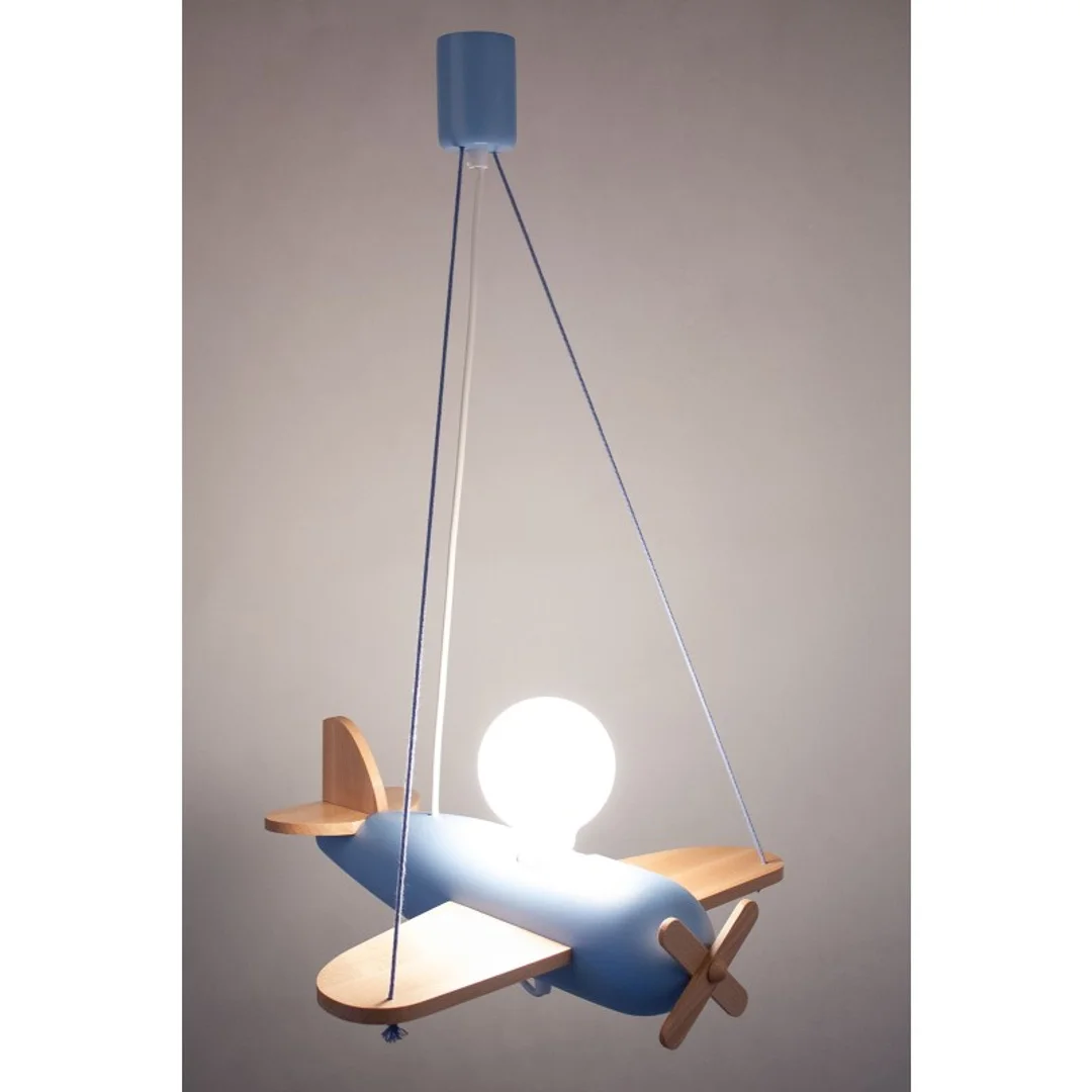 Lampa wisząca Clipper naturalno-błękitny — zdjęcie 8