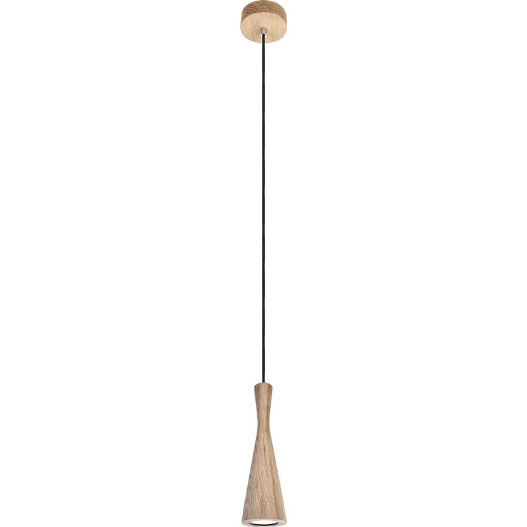 Lampa wisząca dąb Vegas 1pł - czarny — zdjęcie 2