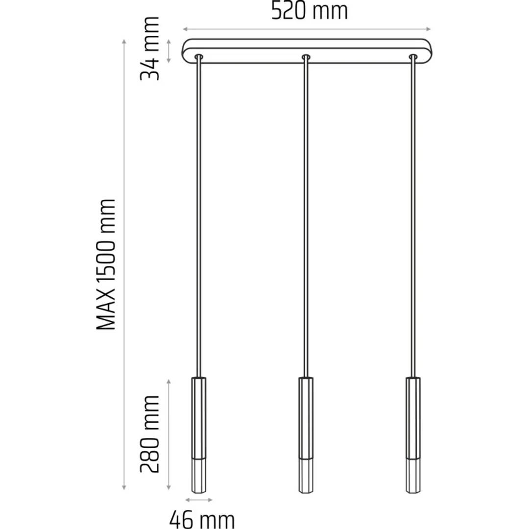 Lampa wisząca Madera2 Hexa 3pł klosz biały — zdjęcie 2