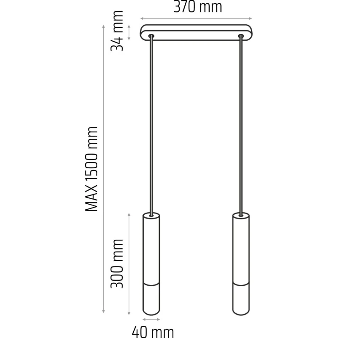 Lampa wisząca Madera2 klosz 2 pł biały — zdjęcie 4