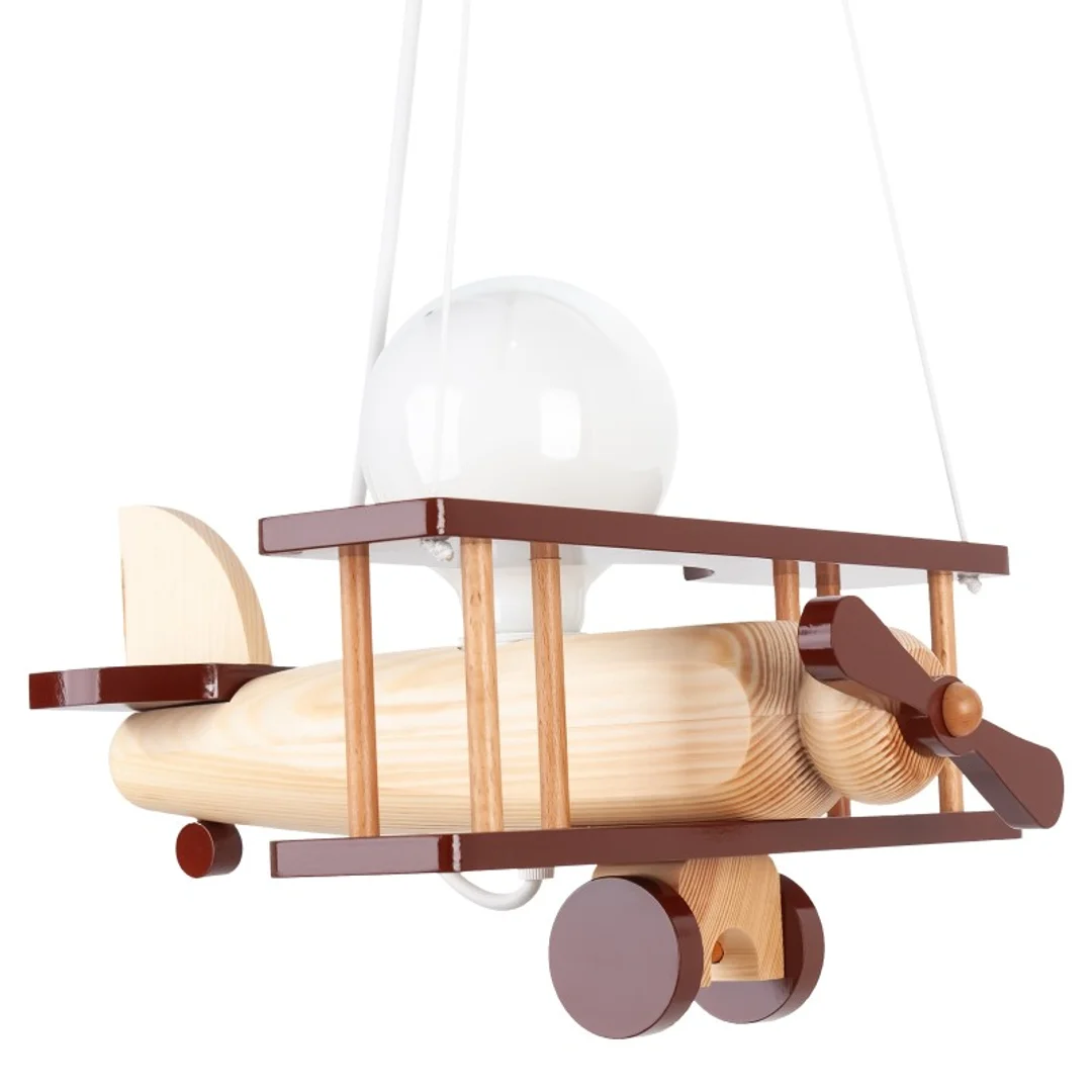 Lampa wisząca Samolot mały - naturalno-brązowy — zdjęcie 4