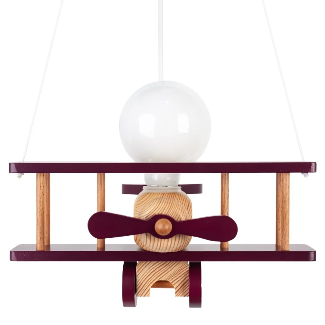Lampa wisząca Samolot mały - naturalno-fioletowy — zdjęcie 5