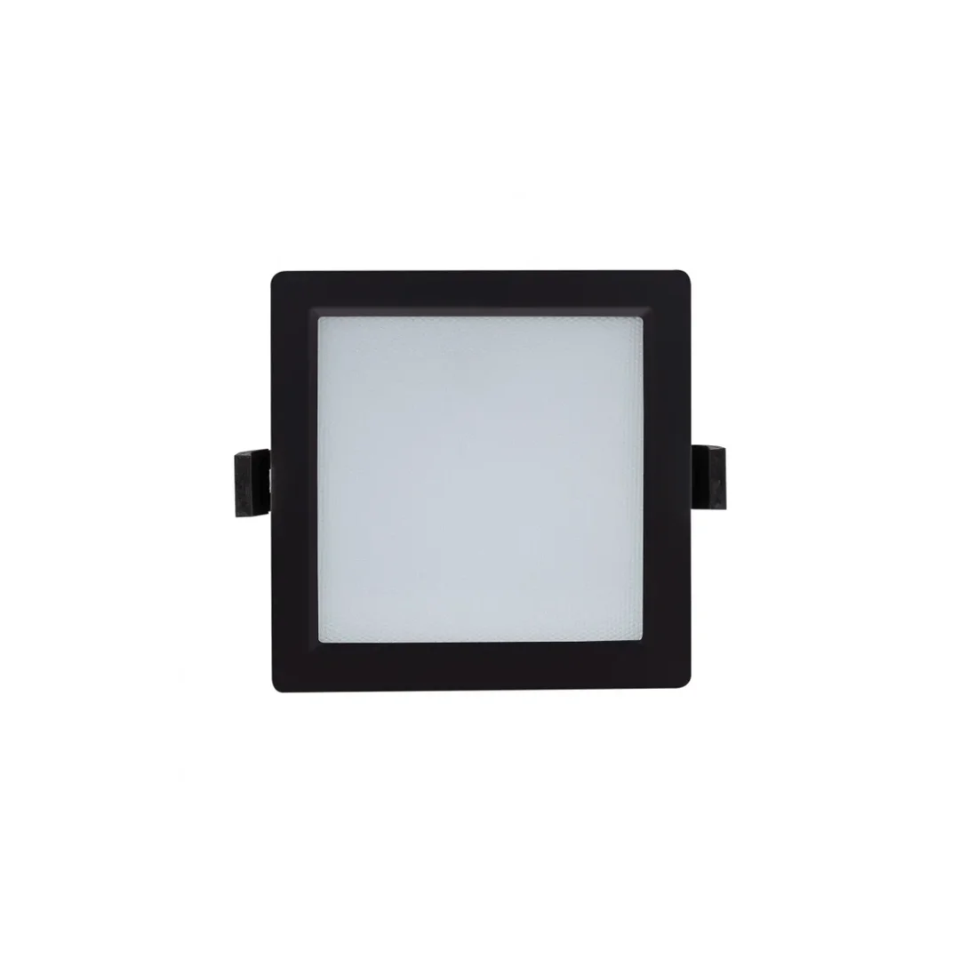 Lampa LED 15W New Aero Slim Kwadratowy 130 lm/W Mikropryzmatyczny (UGR17) Czarny
