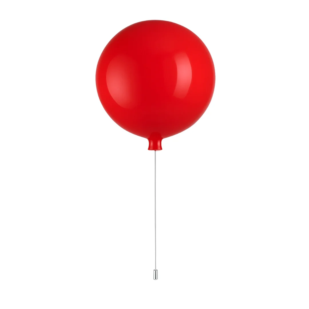 Lampa wisząca Abigali Baloon E27 do pokoju dziecięcego 20cm czerwony