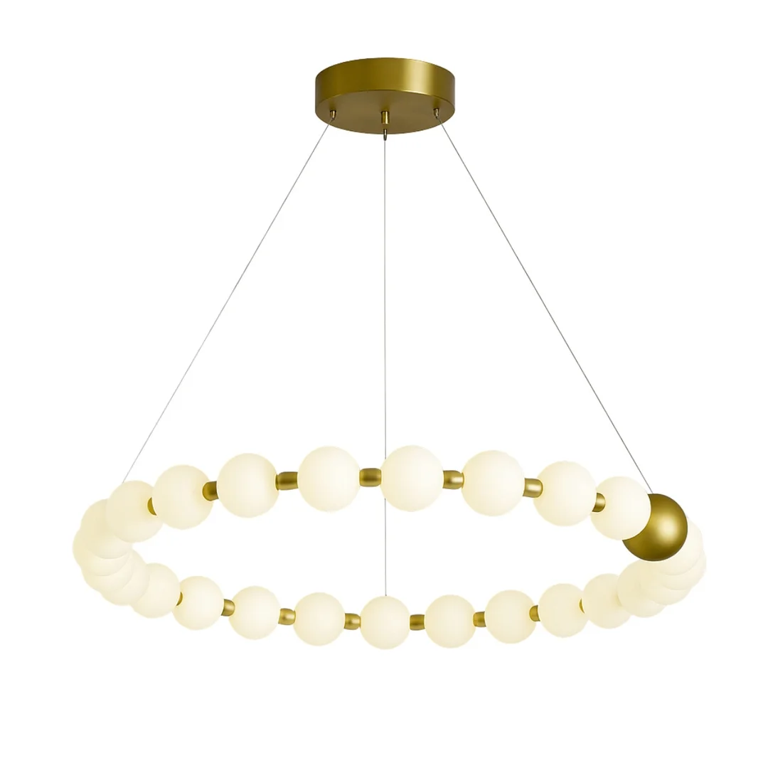Lampa wisząca Abigali Lampa wisząca Abigali Pontti Big2 56W złoty/mleczne kule