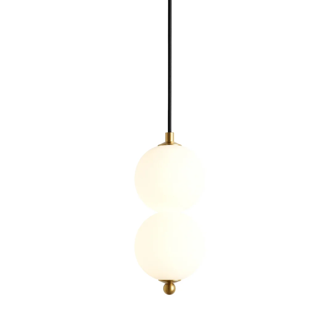 Lampa wisząca Abigali Pontti2 6W złoty/mleczne kule