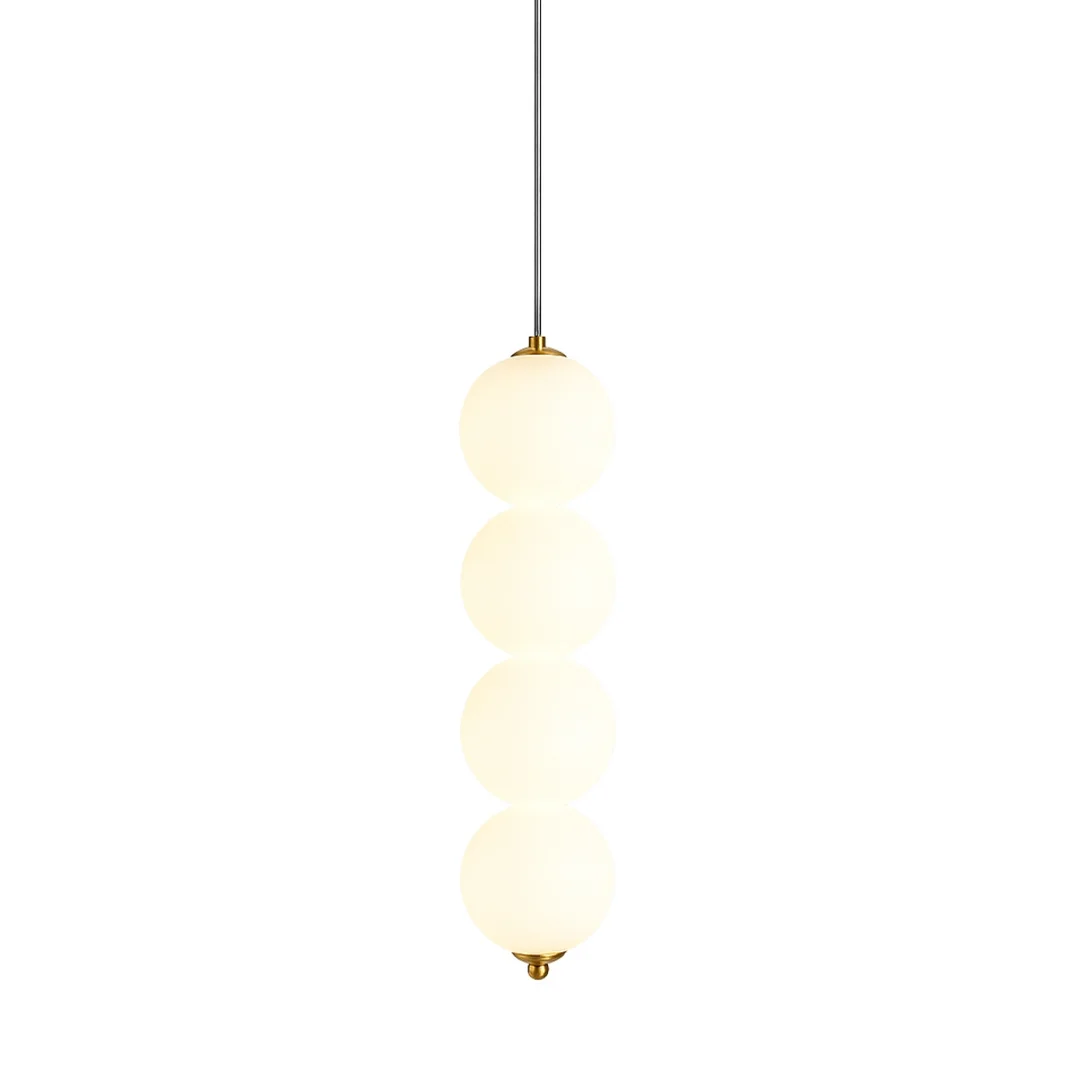 Lampa wisząca Abigali Pontti4 12W złoty/mleczne kule