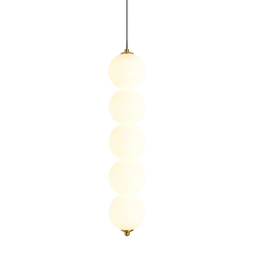 Lampa wisząca Abigali Pontti5 15W złoty/mleczne kule