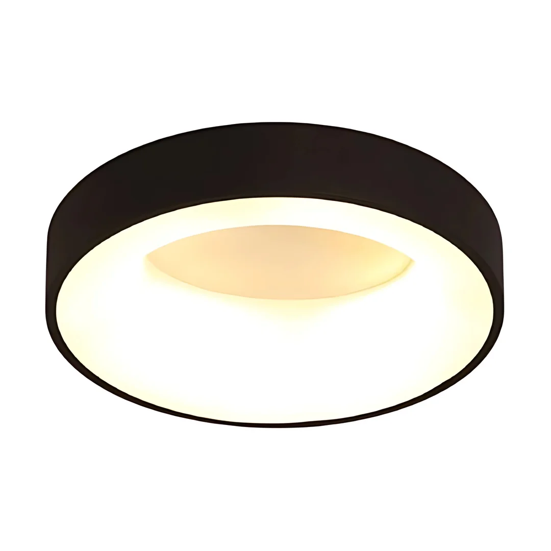 Plafon LED okrągły czarny Abigali 450*110mm 20W - trzy barwy, ściemnialny - Pilot
