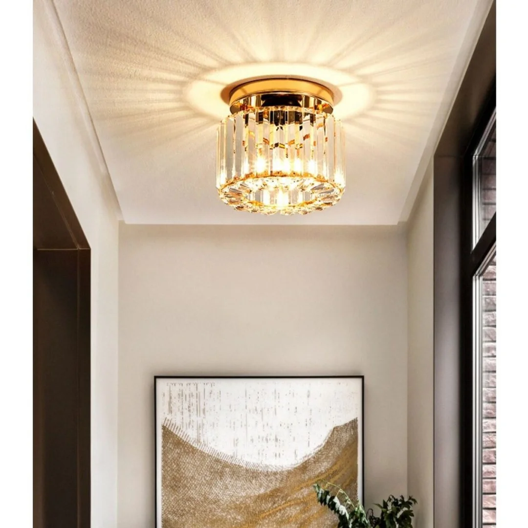 Glamour Lampa sufitowa Abigali Cristal E27 złoty CRK-E27 — zdjęcie 2