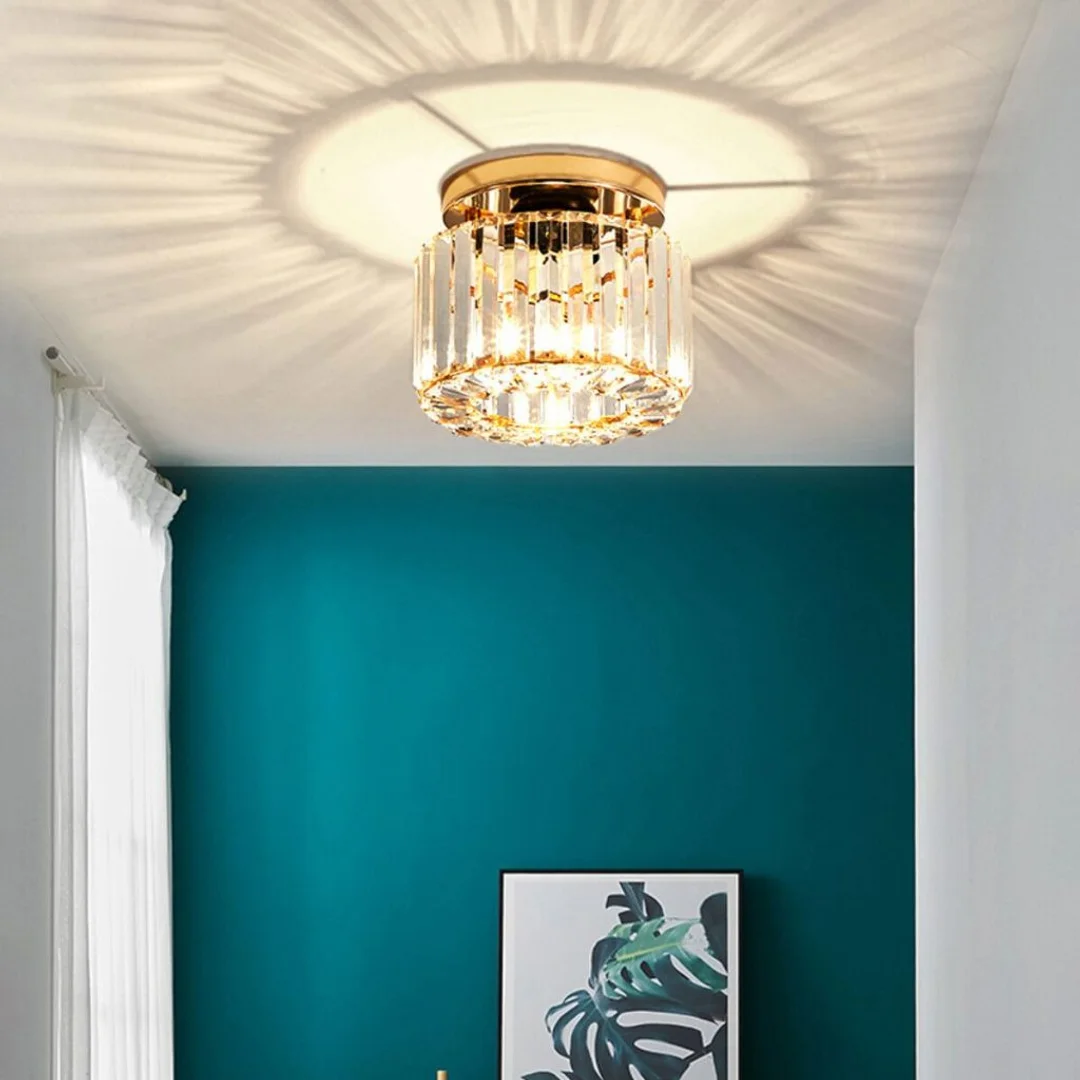 Glamour Lampa sufitowa Abigali Cristal E27 złoty CRK-E27 — zdjęcie 4