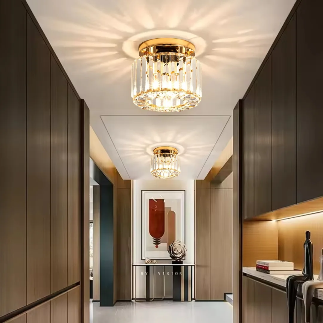 Glamour Lampa sufitowa Abigali Cristal E27 złoty CRK-E27 — zdjęcie 5