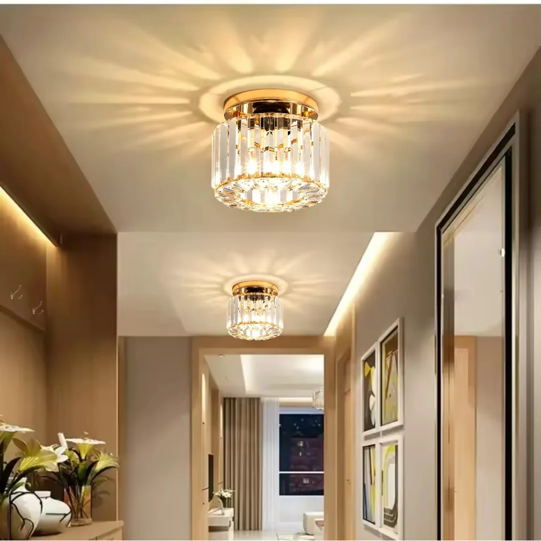 Glamour Lampa sufitowa Abigali Cristal E27 złoty CRK-E27 — zdjęcie 6