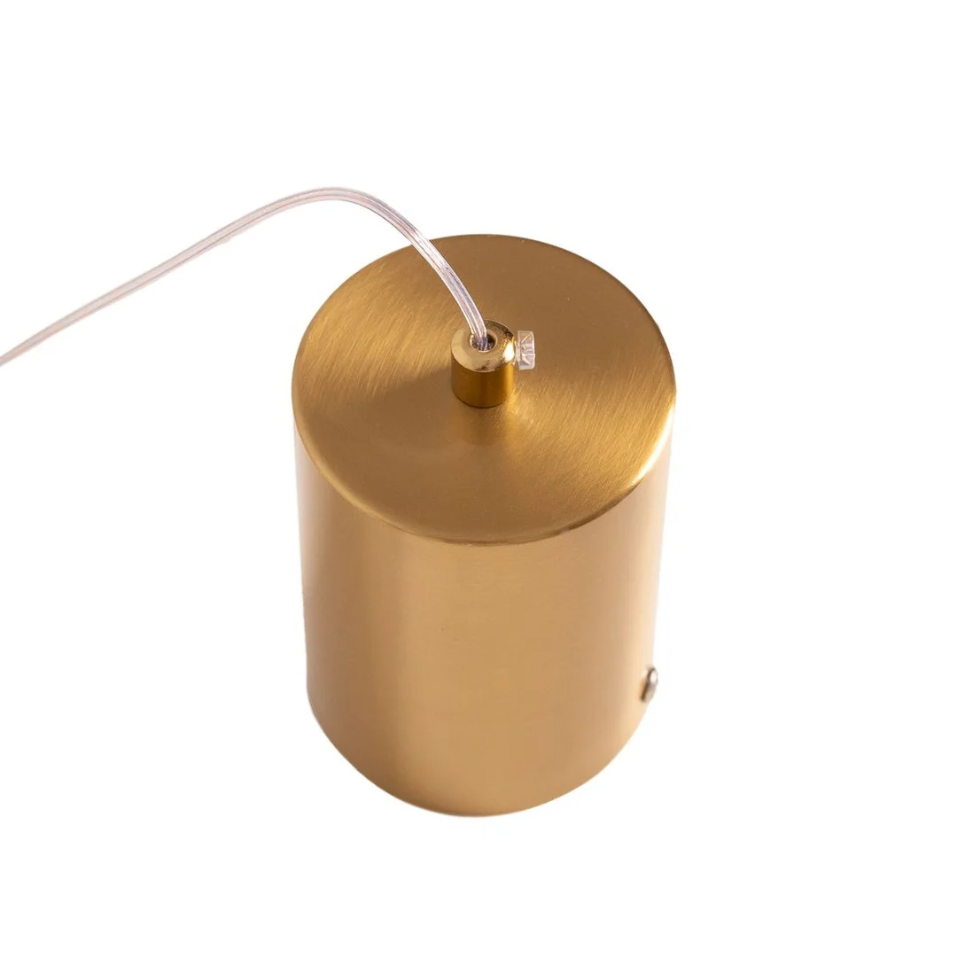 Glamour Lampa wisząca Abigali Cilinder 2 WW 16W, złoty — zdjęcie 5
