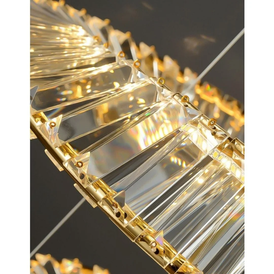 Glamour Lampa wisząca LED Abigali Cristal 36W 3000K , złoty CRLW-36W — zdjęcie 3