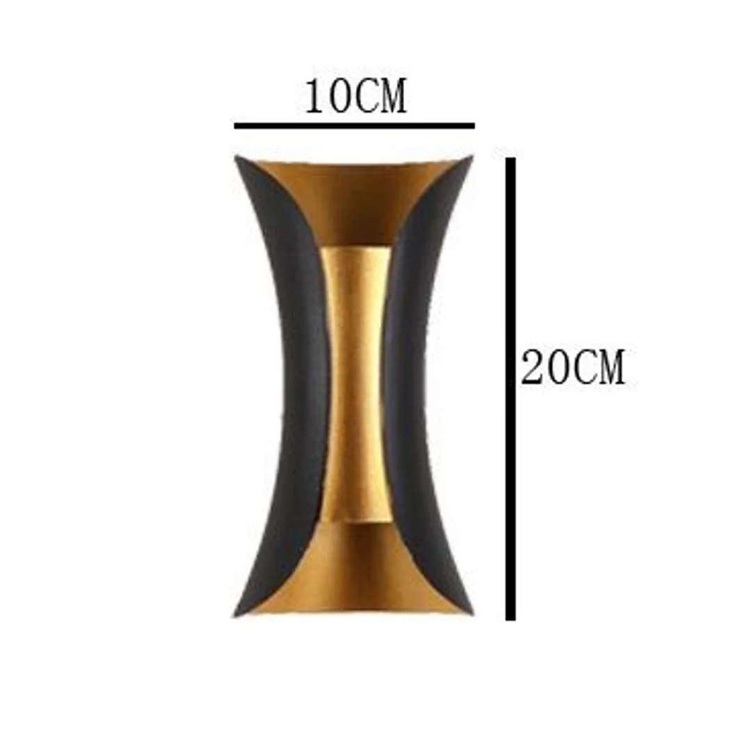 Kinkiet Abigali Black-Gold IP65 2x5W 3000K — zdjęcie 7