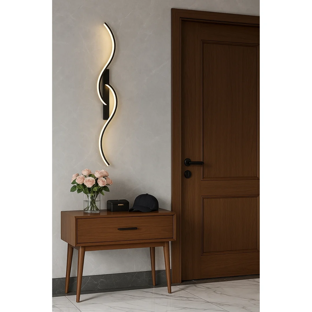 Kinkiet LED Abigali Persi 16W 60 cm czarny — zdjęcie 2