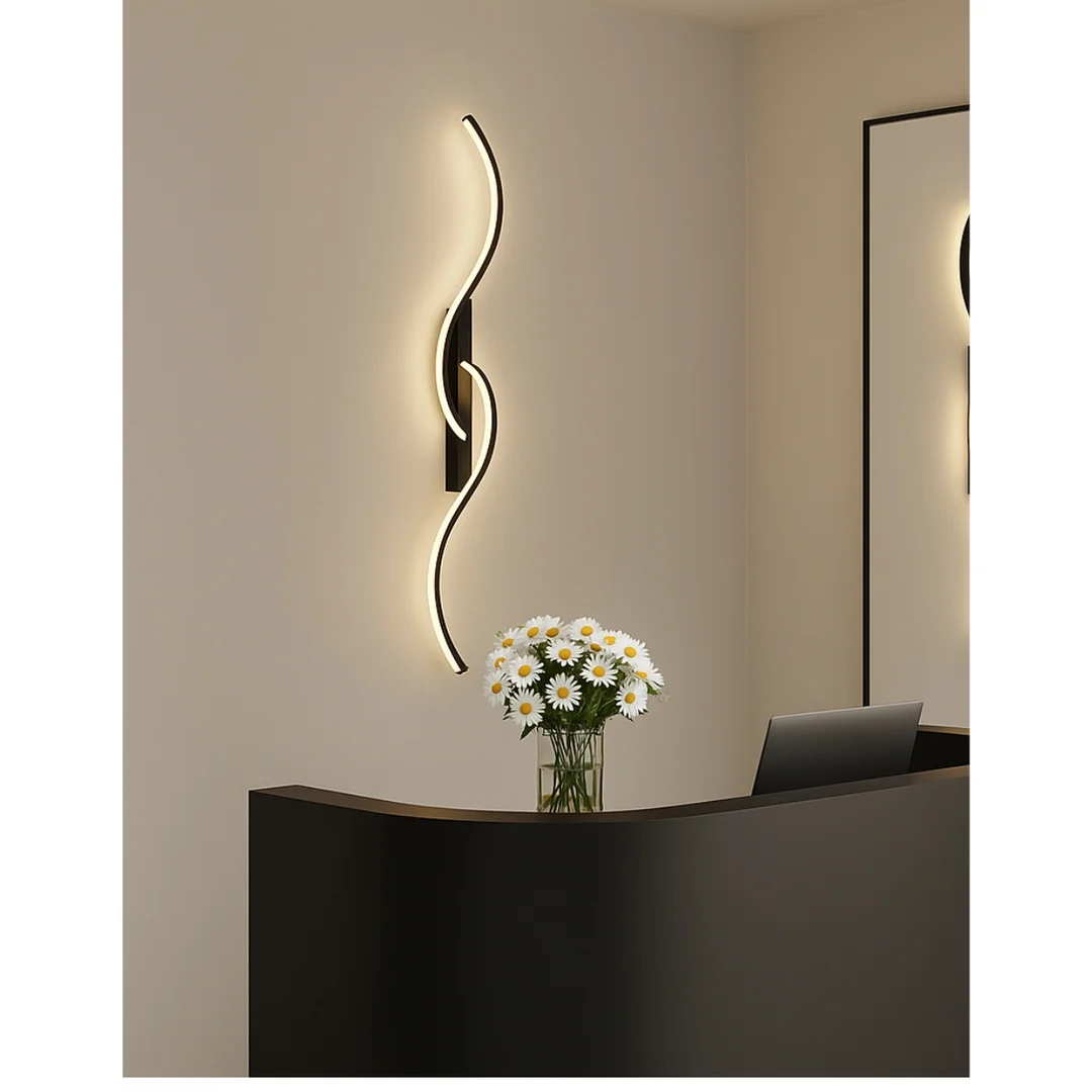 Kinkiet LED Abigali Persi 16W 60 cm czarny — zdjęcie 3