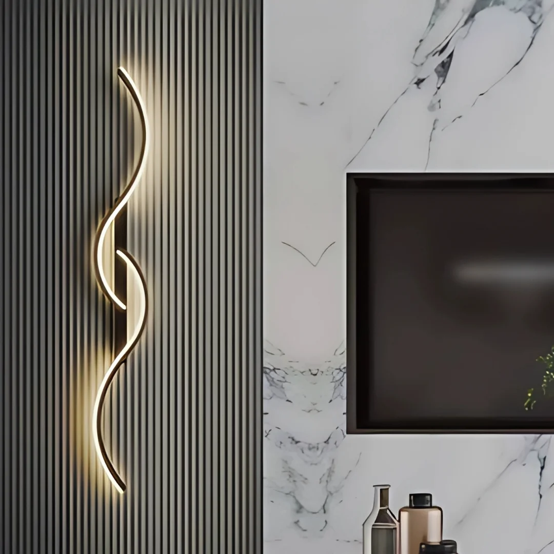Kinkiet LED Abigali Persi 16W 60 cm czarny — zdjęcie 5