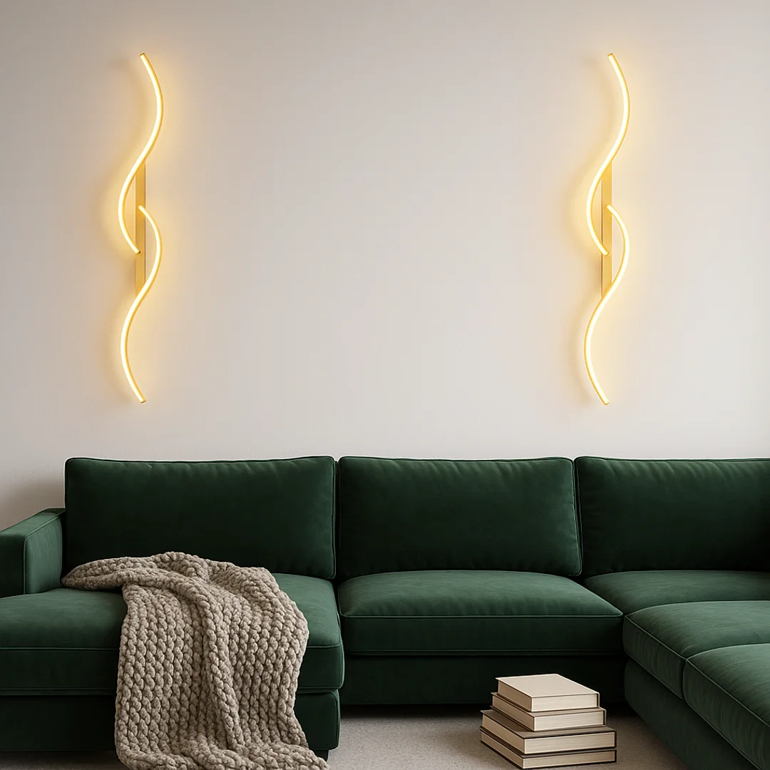 Kinkiet LED Abigali Persi 16W 60 cm złoty — zdjęcie 2