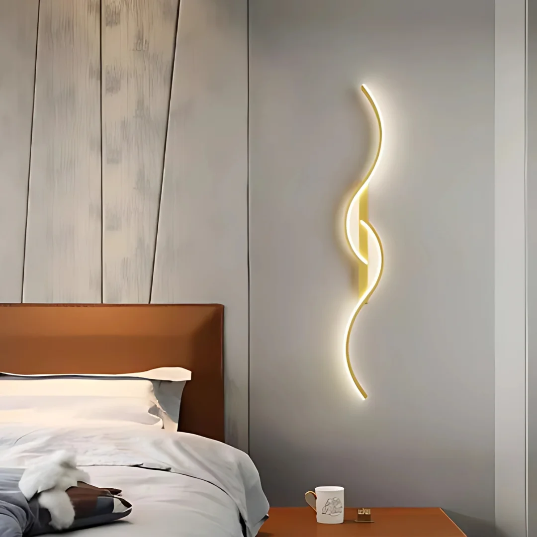 Kinkiet LED Abigali Persi 16W 60 cm złoty — zdjęcie 7