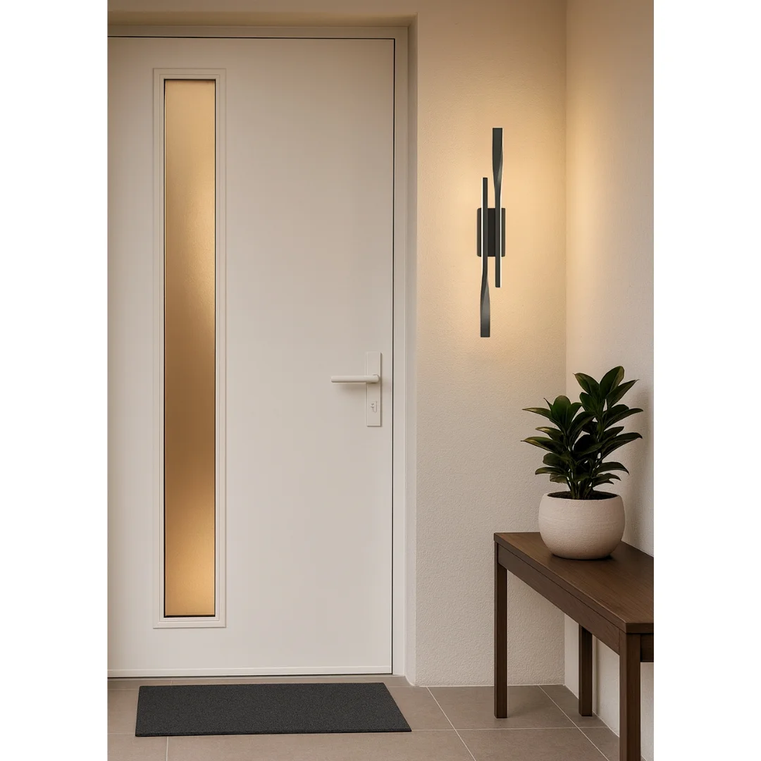 Kinkiet LED Abigali Vargo 12W nowoczesny 42cm czarny — zdjęcie 3