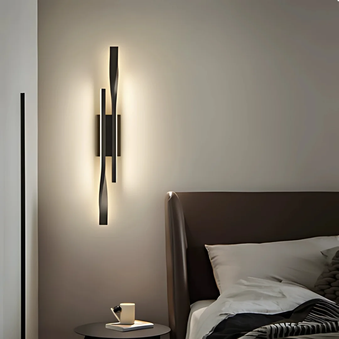 Kinkiet LED Abigali Vargo 12W nowoczesny 42cm czarny — zdjęcie 5