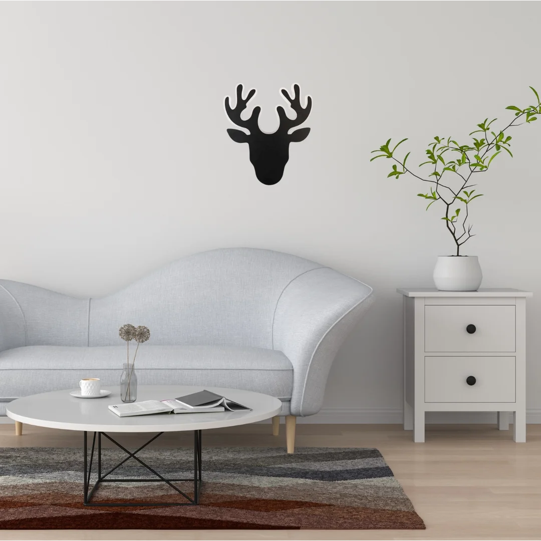 Kinkiet LED Jeleń Abigali Deer 2 Czarny — zdjęcie 2