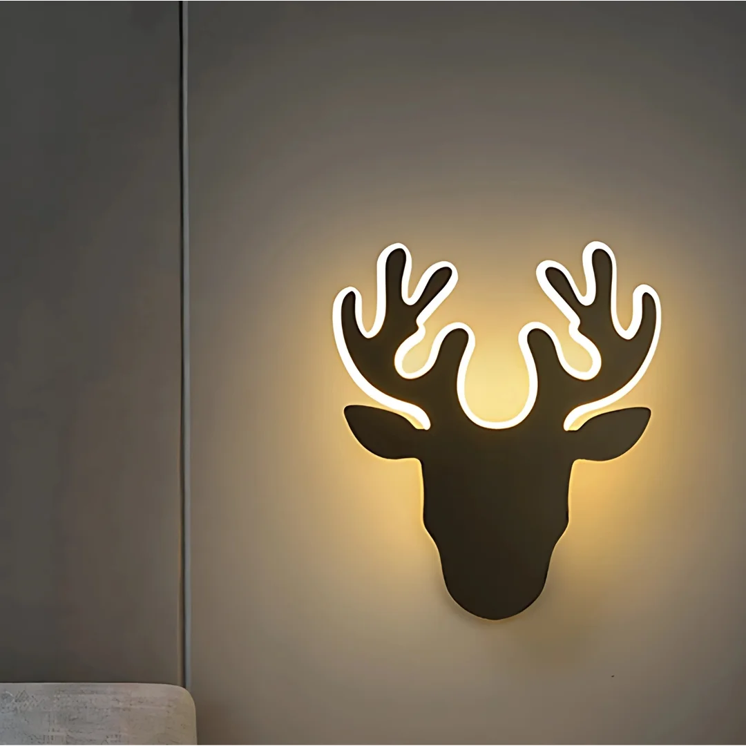 Kinkiet LED Jeleń Abigali Deer 2 Czarny — zdjęcie 3