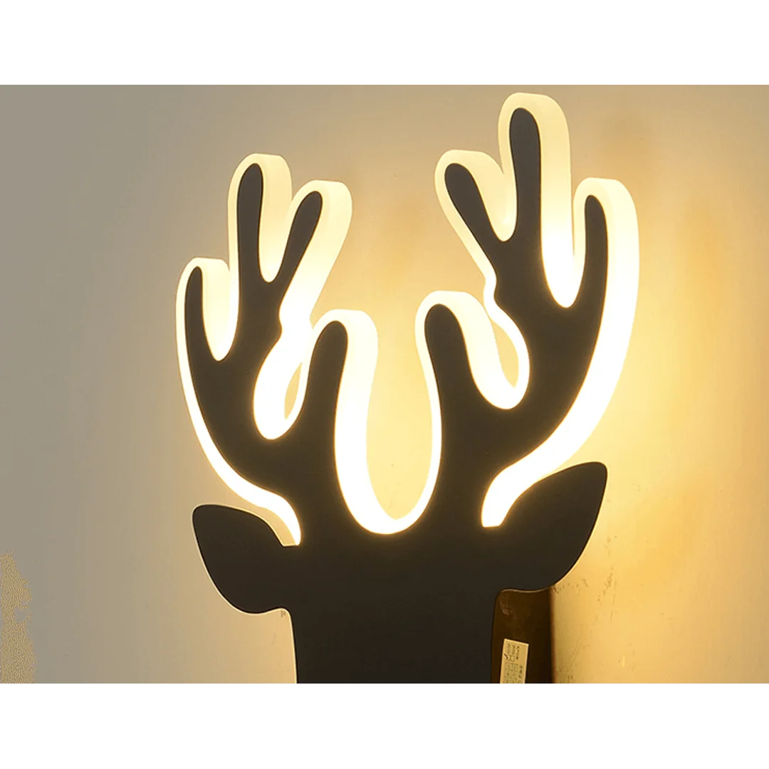 Kinkiet LED Jeleń Abigali Deer 2 Czarny — zdjęcie 5